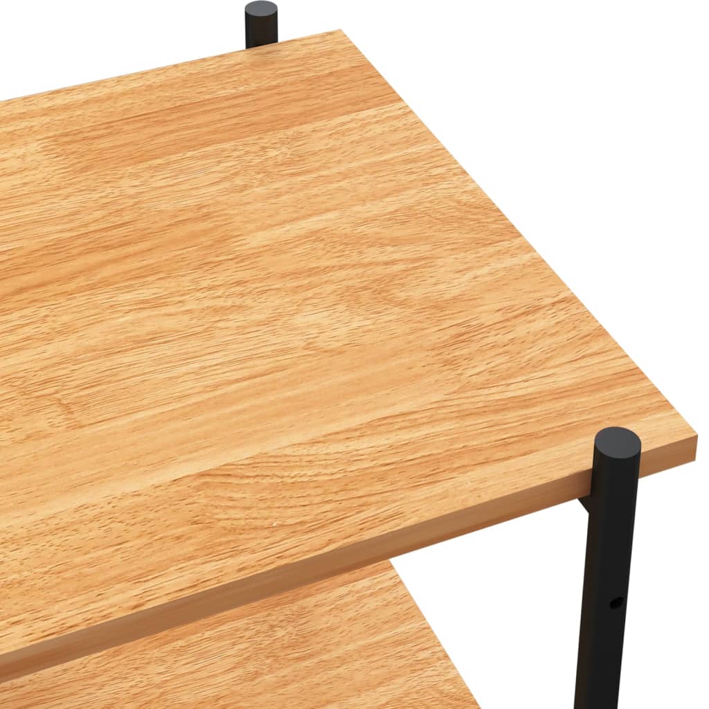 Maison Exclusive - Scaffale con 4 Mensole Nero e Rovere 80x40x130 cm - 6