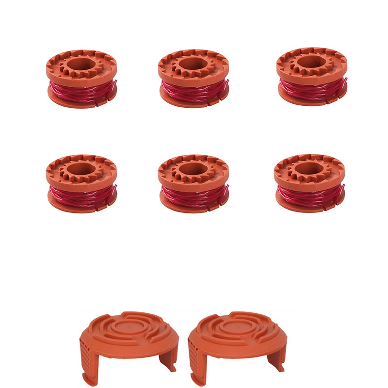 9 Bobine Di Filo Di Ricambio Per Decespugliatori Worx WG150E-WG169E E MacAllister MGTP18Li – Diametro 1,5 Mm, Lunghezza 2,5 M, Sostituzione Rapida