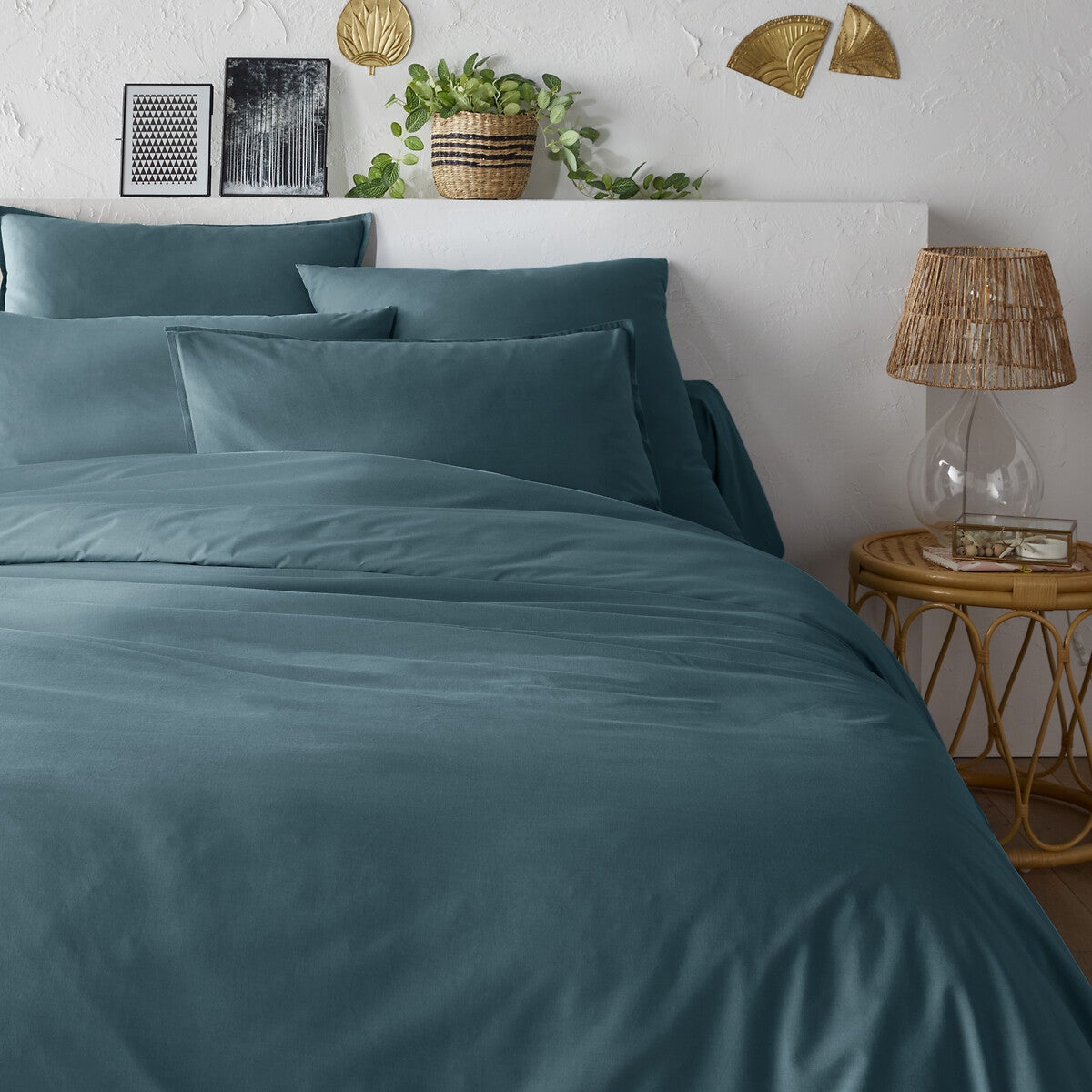 Housse de couette flanelle 260 x 240 cm Candice Neige