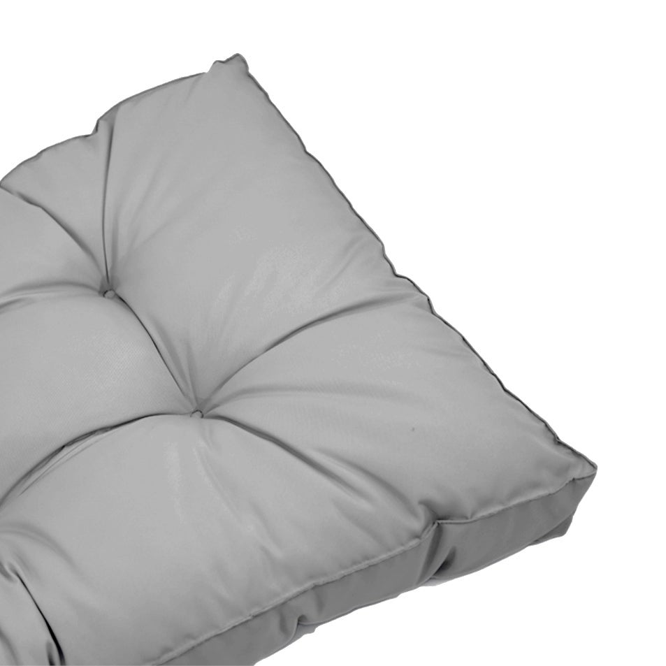 Coussins pour salon de jardin capitonné 50x50cm gris galet - 8