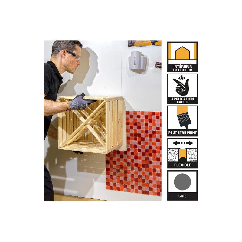 Mastic colle SIKA Sikaflex PRO 11 FC Purform - Gris - 300ml - 2