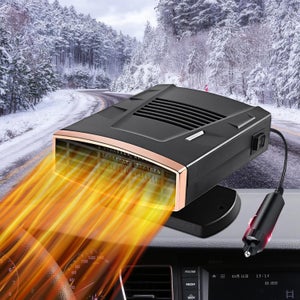 Riscaldatore Auto 12V 150W 2 In 1 Con Sbrinatore - Termoventilatore Per Accendisigari, Regolabile E Girevole 360°, Per Auto, Camper E Camion