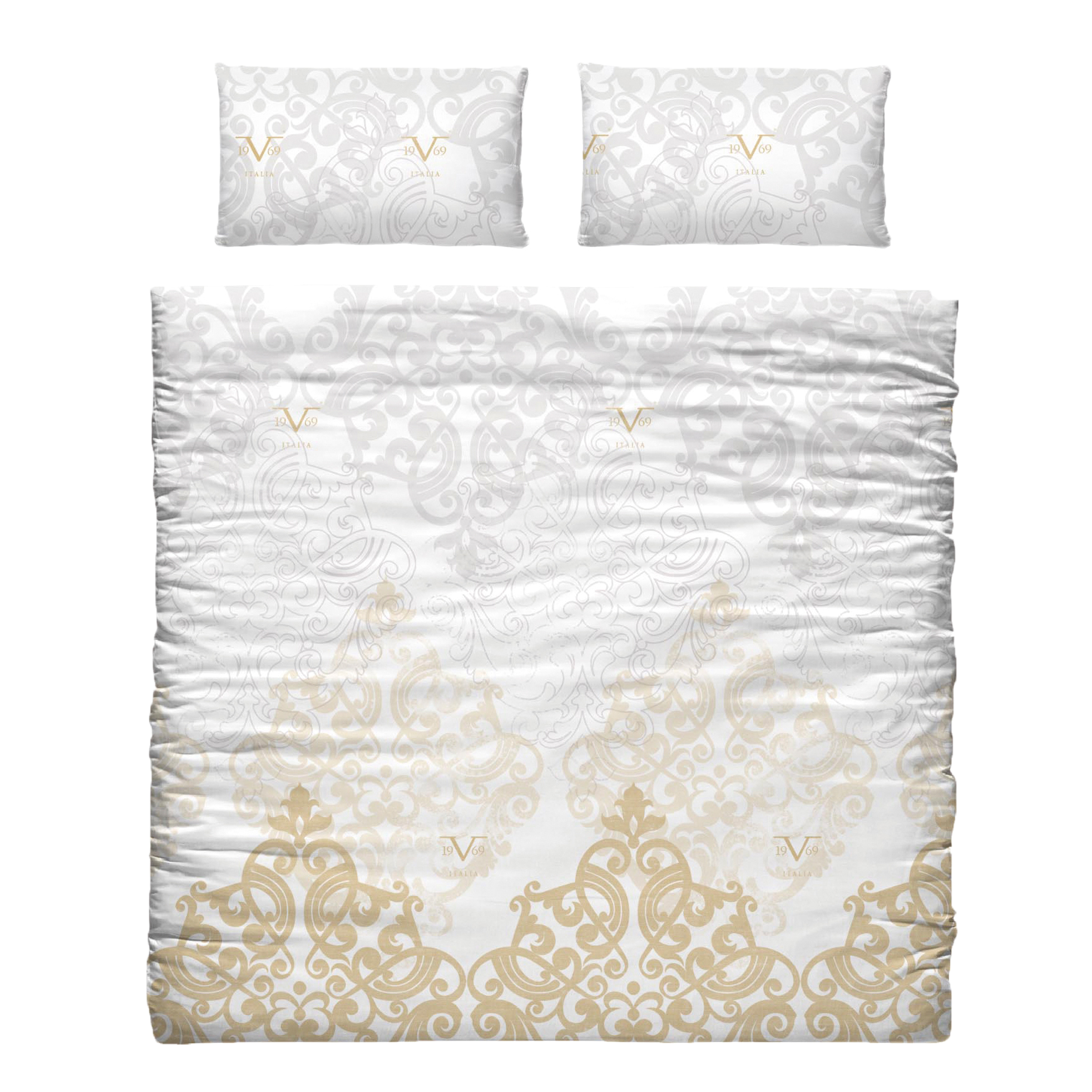Conjunto funda nórdica y 2 fundas de almohada para cama de 150cm 100% algodón versace 19v69 abbigliamento sportivo srl en oro