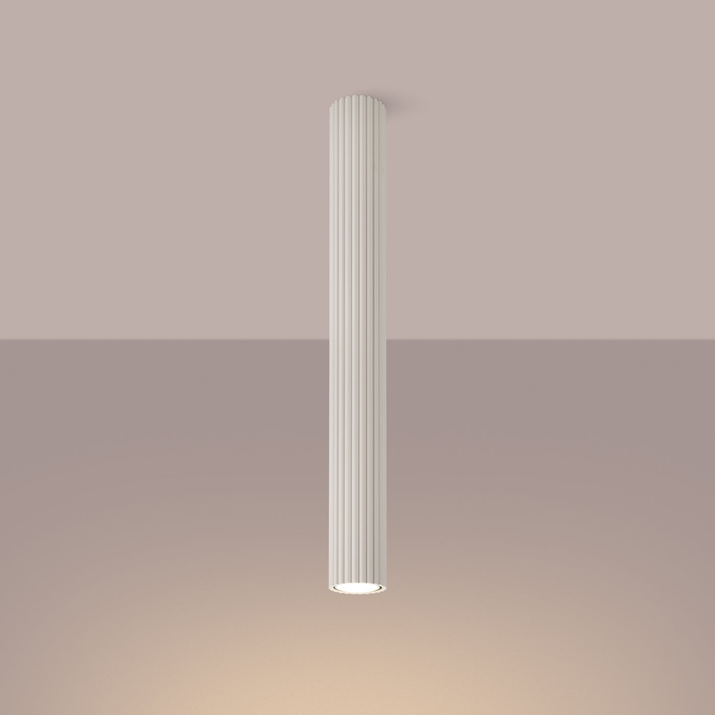 Plafon GLOOW 60 beżowy LED 3000K - 6.5x6.5x60cm Sollux