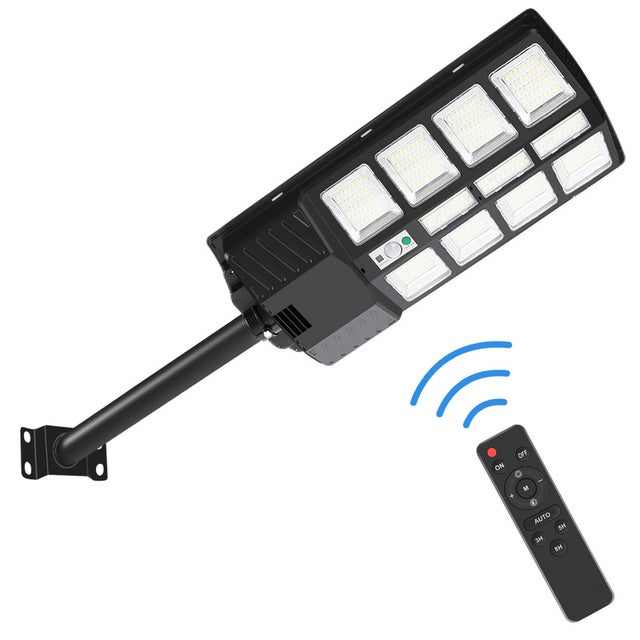 Lampadaire LED solaire 400W Rechargeable avec télécommande main image 0