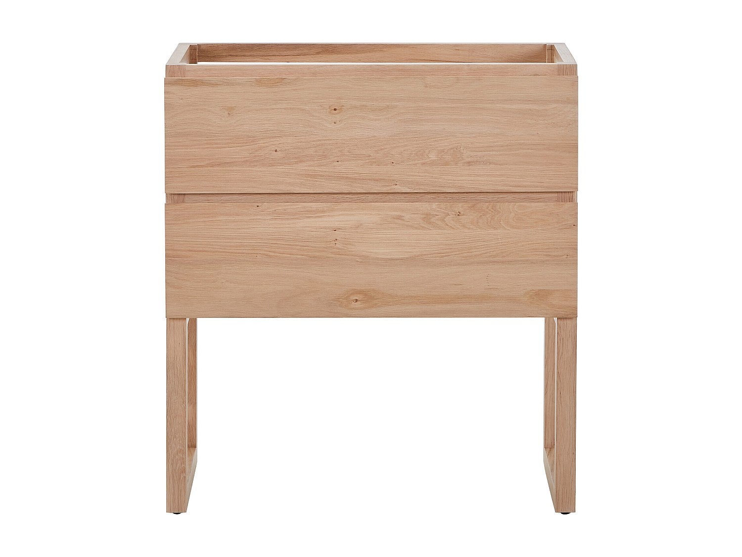 Meuble sous vasque en chêne massif - Naturel clair - 80 cm - TARELO - 2