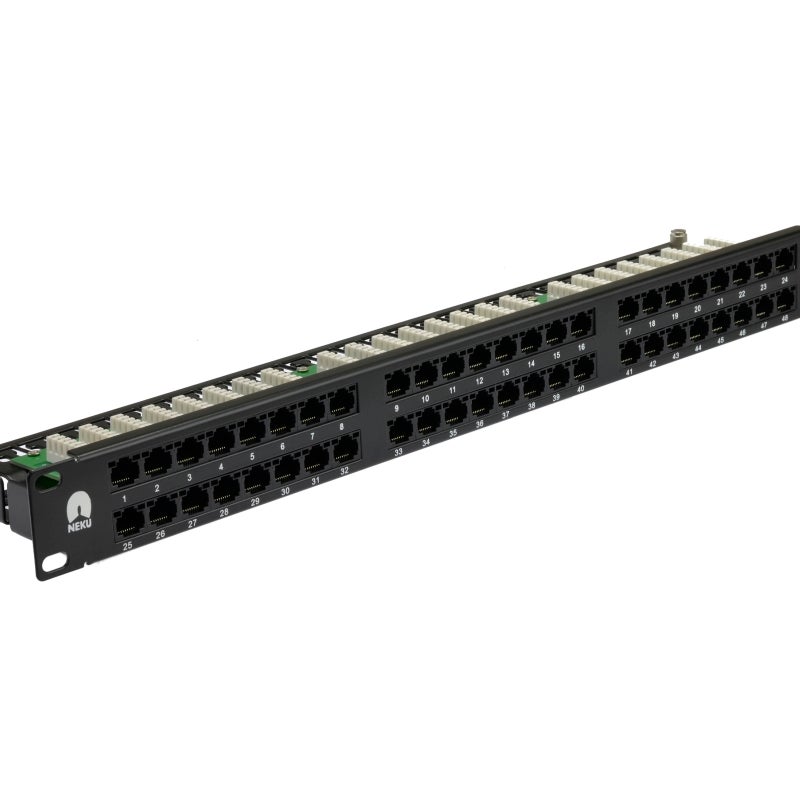 Фото - Інше мережеве обладнання NEKU NEKU Patch panel patchpanel RACK 19'' 5e 48p UTP