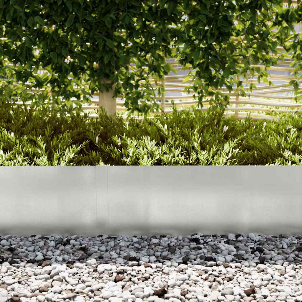 Maison Exclusive - Bordure de Pelouse 10 pcs Argent 100 x 0.05 x 20 cm - 3