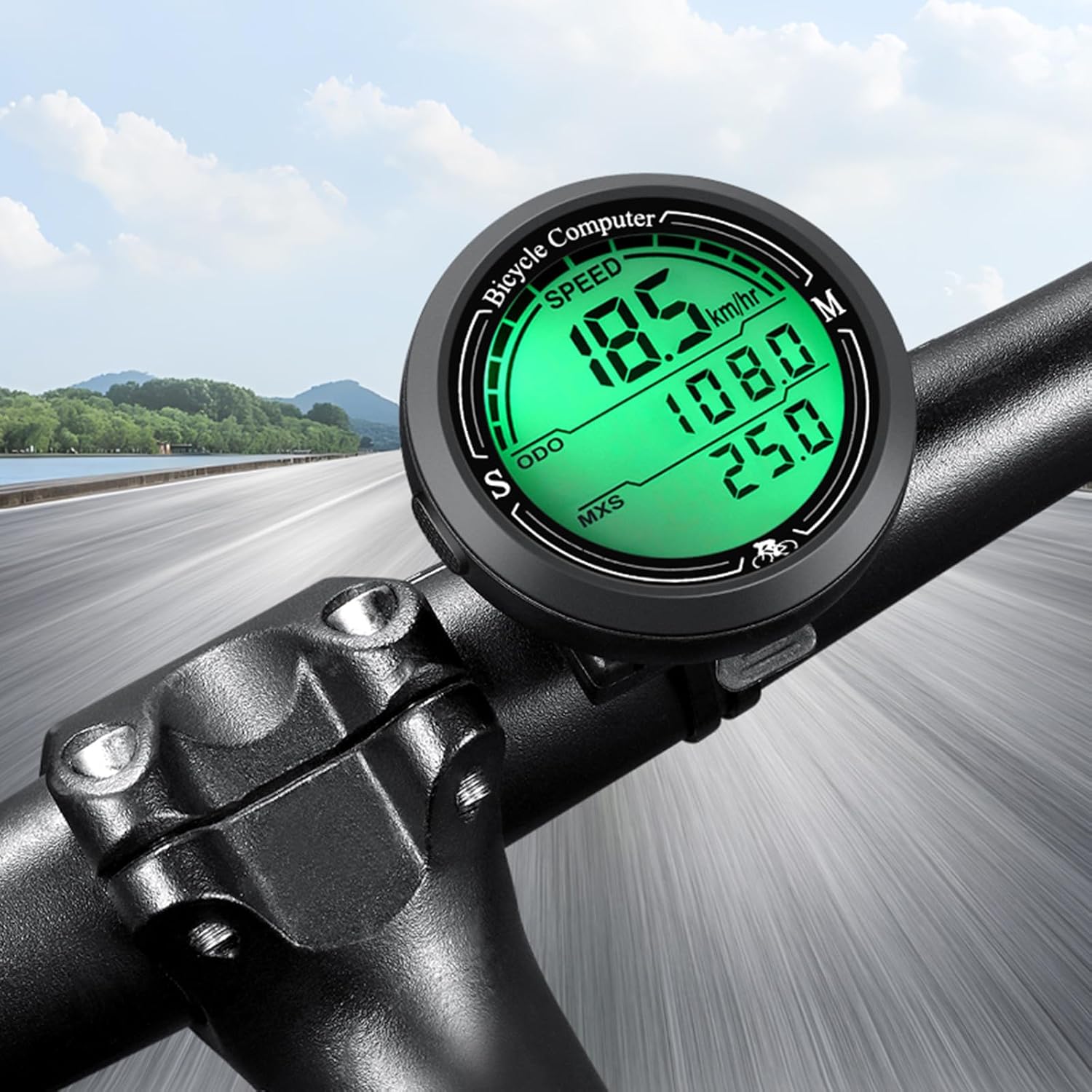 Compteur De Vitesse Filaire Pour Vélo – Écran LCD étanche, Kilométrique, Avec Mode Veille Et Faible Tension – Portable Et Précis