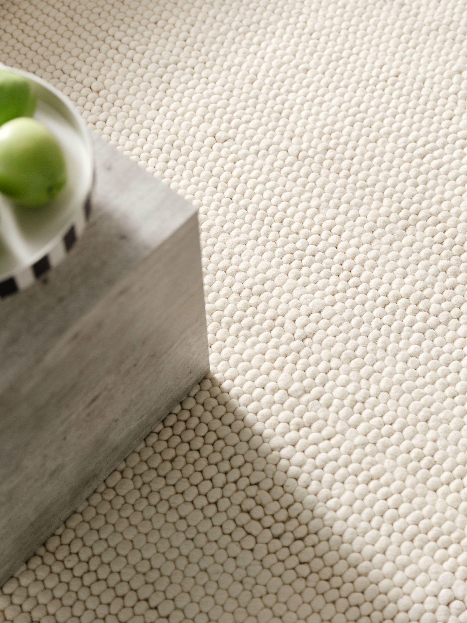 BENUTA - Tapis de laine Beads crème 200x300 cm - 3