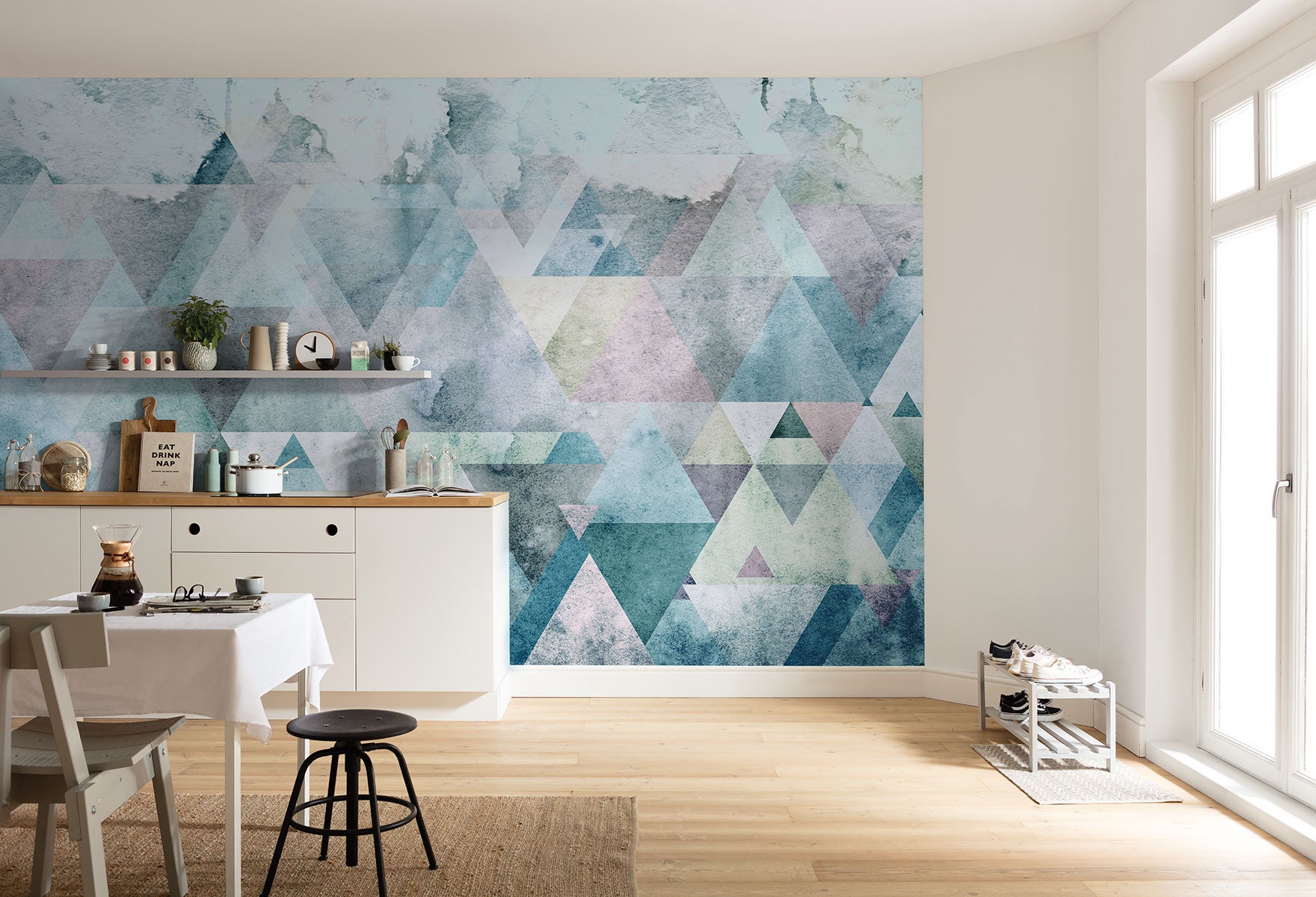 Fototapeta graficzny wielokolorowym - 400 x 250 cm - SANDERS &amp; SANDERS