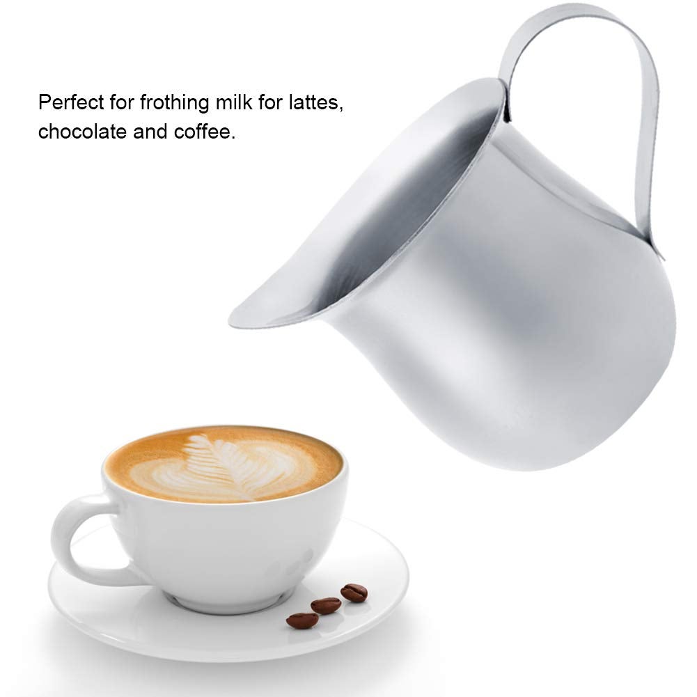 Brocca Per Latte Art 20oz (590ml) In Acciaio Inox 304, Con Beccuccio Anti-goccia E Manico Ergonomico - 3