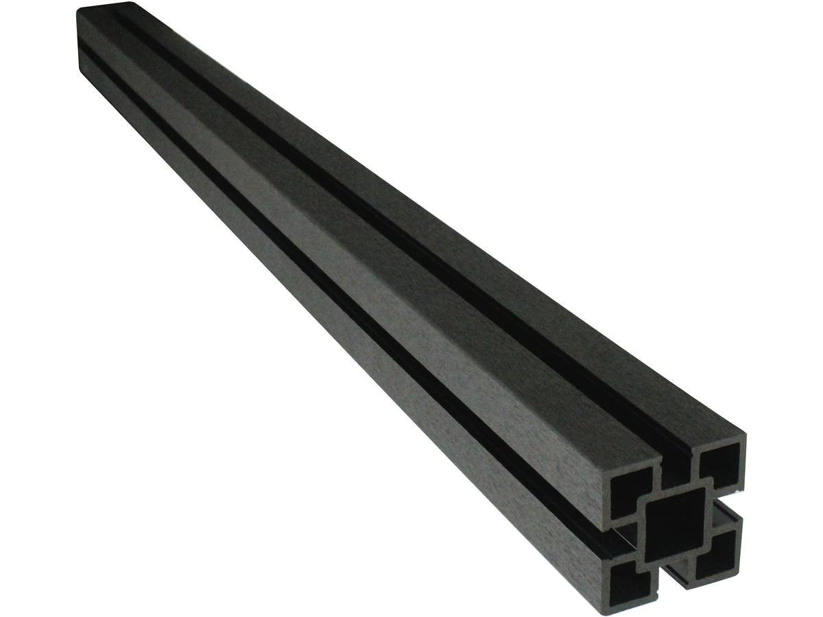 Kit Clôture 1.6 x 1.2 m composite - Kit de fixation offert - Gris - 3