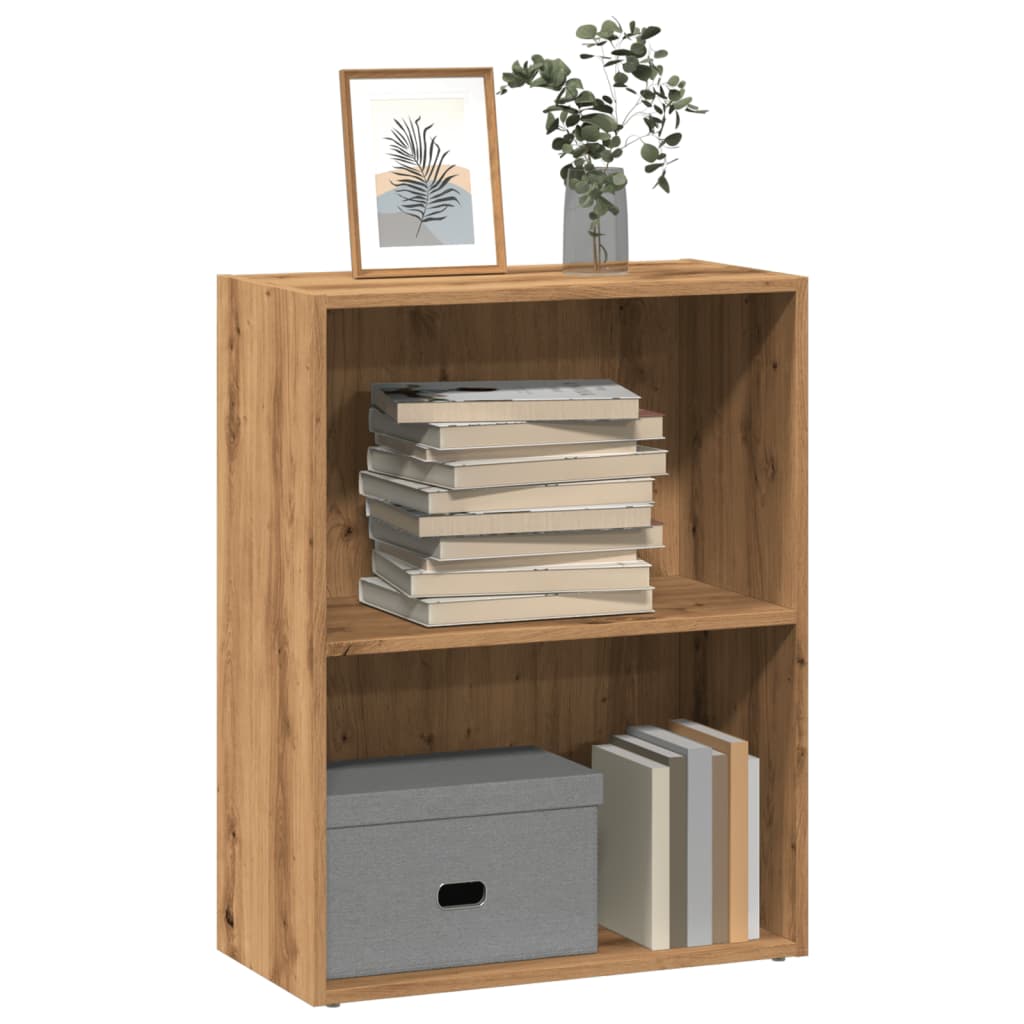 Bibliothèque pour Séjour en Bois Marron H. 30 x l. 60 x P. 30 cm - 2