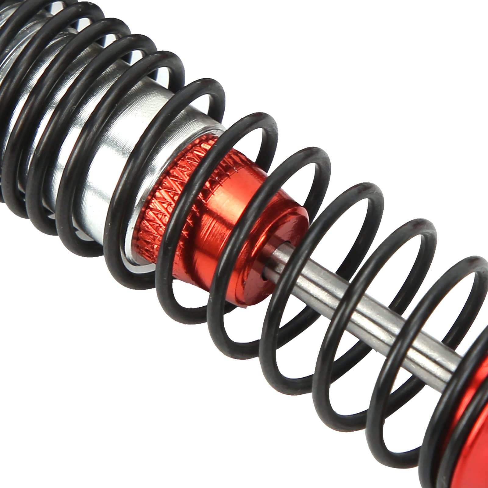 pezzi 100mm RC Metal Shock Absorber Damper Set per HSP / RGT / Himoto / Redcat 1/10 RC Car (rosso) - 8