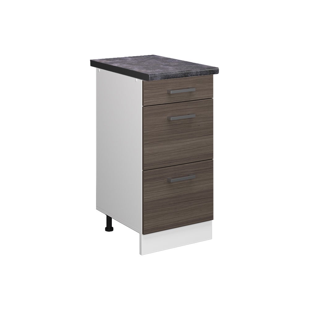 Vicco Szafka dolna do kuchni R-Line, Szlachetna szarość, 40 cm z szufladami, BP Antracyt