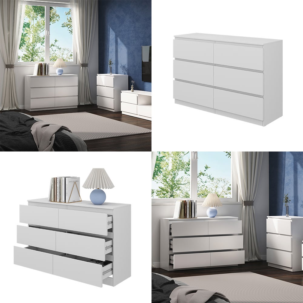 Vicco Komoda Calisto, Biały, 39 x 78.5 cm - 8