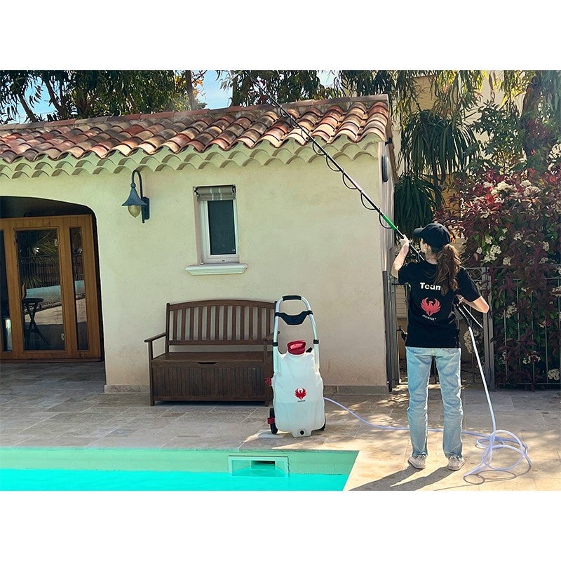 Pulverisateur électrique PRO SPRAYER PHOENIX 2 Batteries + Perche Télescopique 5,4 mètres + Nettoyant Extérieures 10 L - 2