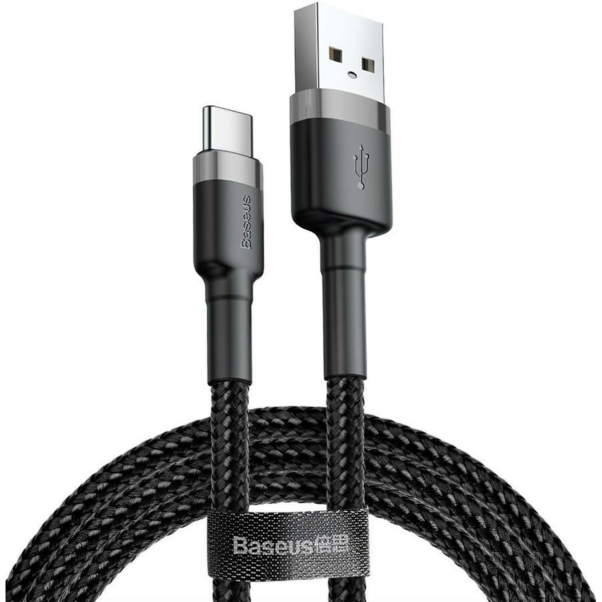 Kabel USB Baseus Cafule Typ-C 3A 0,5M Szary i Czarny