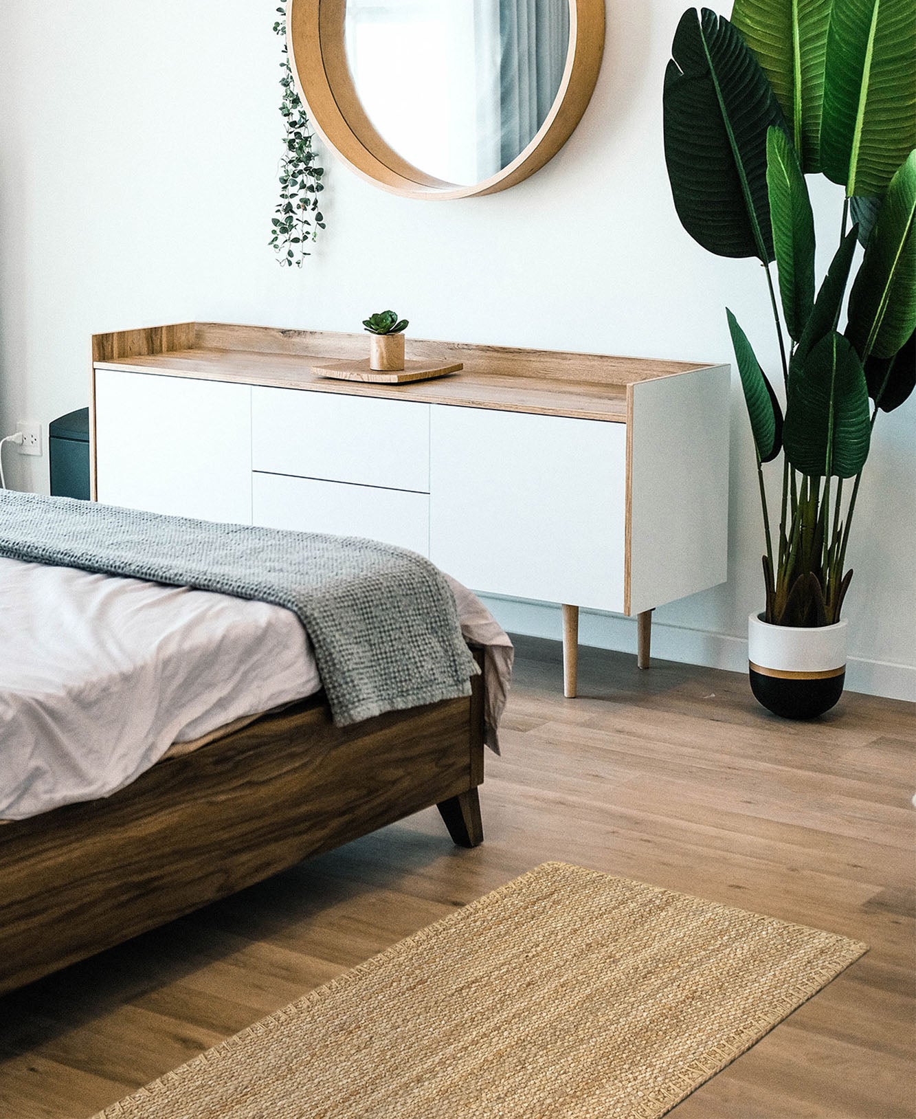 Hamid - GRANADA 150x80cm - Tapis de Jute décoratif pour chambre, hall d'entrée, pied du lit - 3