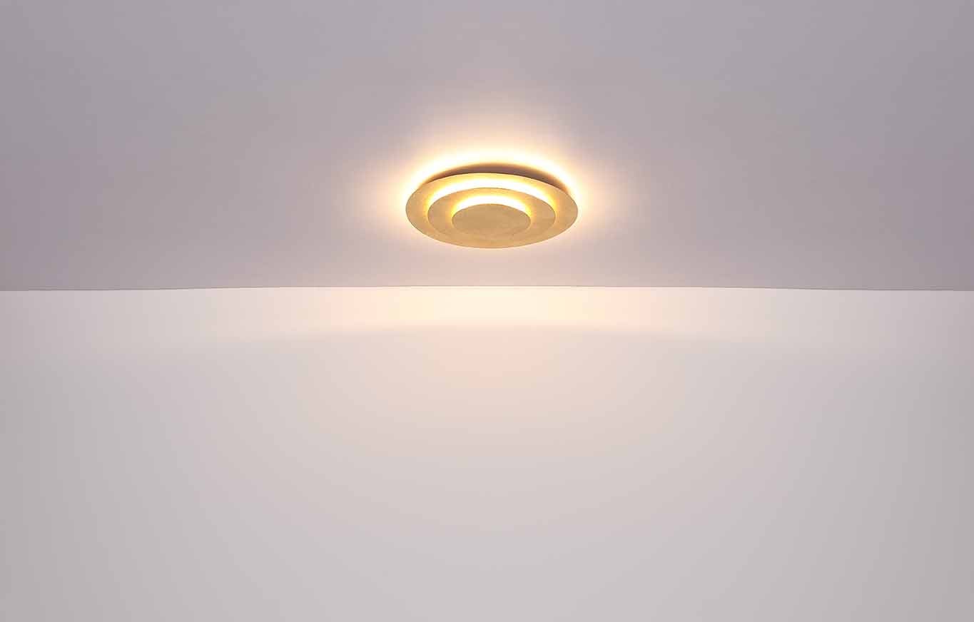 Globo - plafonnier - Heda - or - métal - Ø 35cm - LED - 48465-24 - 5