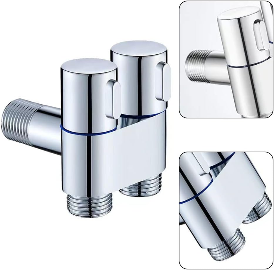 Grifo para lavadora G1/2 de 2,5 cm con doble control para