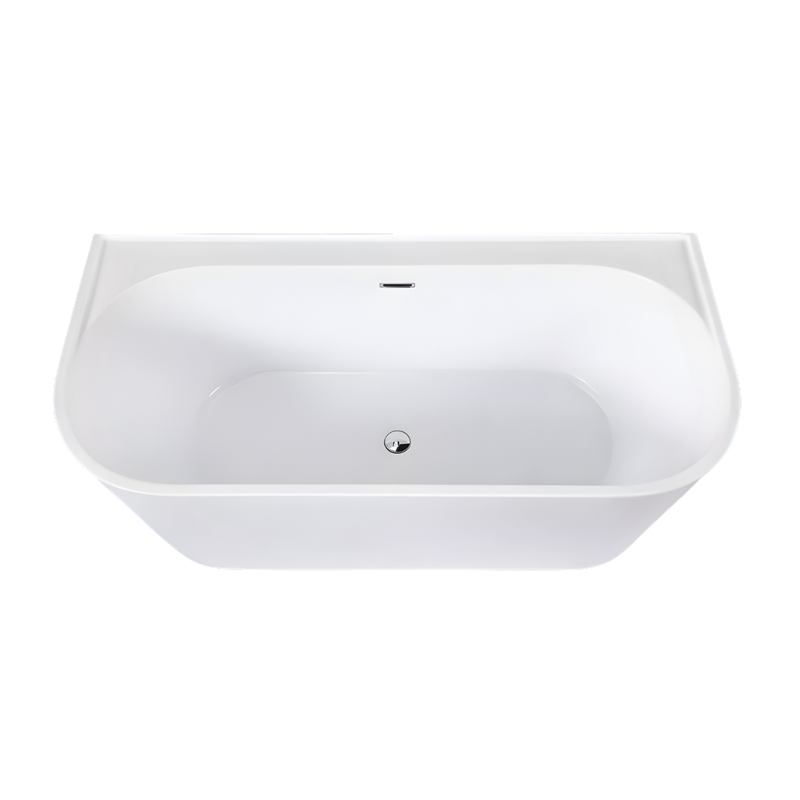 Baignoire îlot avec vidage – 170 x 75 cm – Blanc brillant – OLIVIA - 3