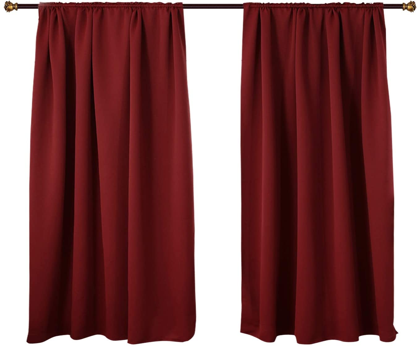 WOLTU Lot de 2 Rideaux occultant. pour fenêtre et Porte Isolant