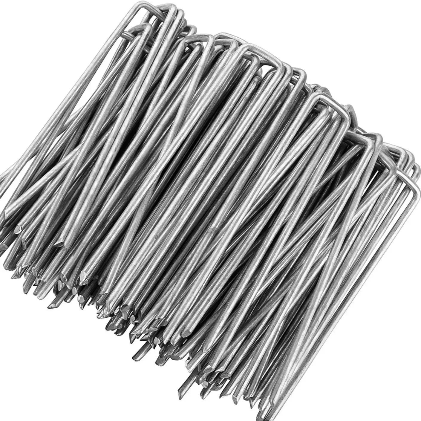 Grapas sujeción para Malla antihierbas y Césped Caja 50 Un. Bolsa 50 unidades / 16x5 cm - 2