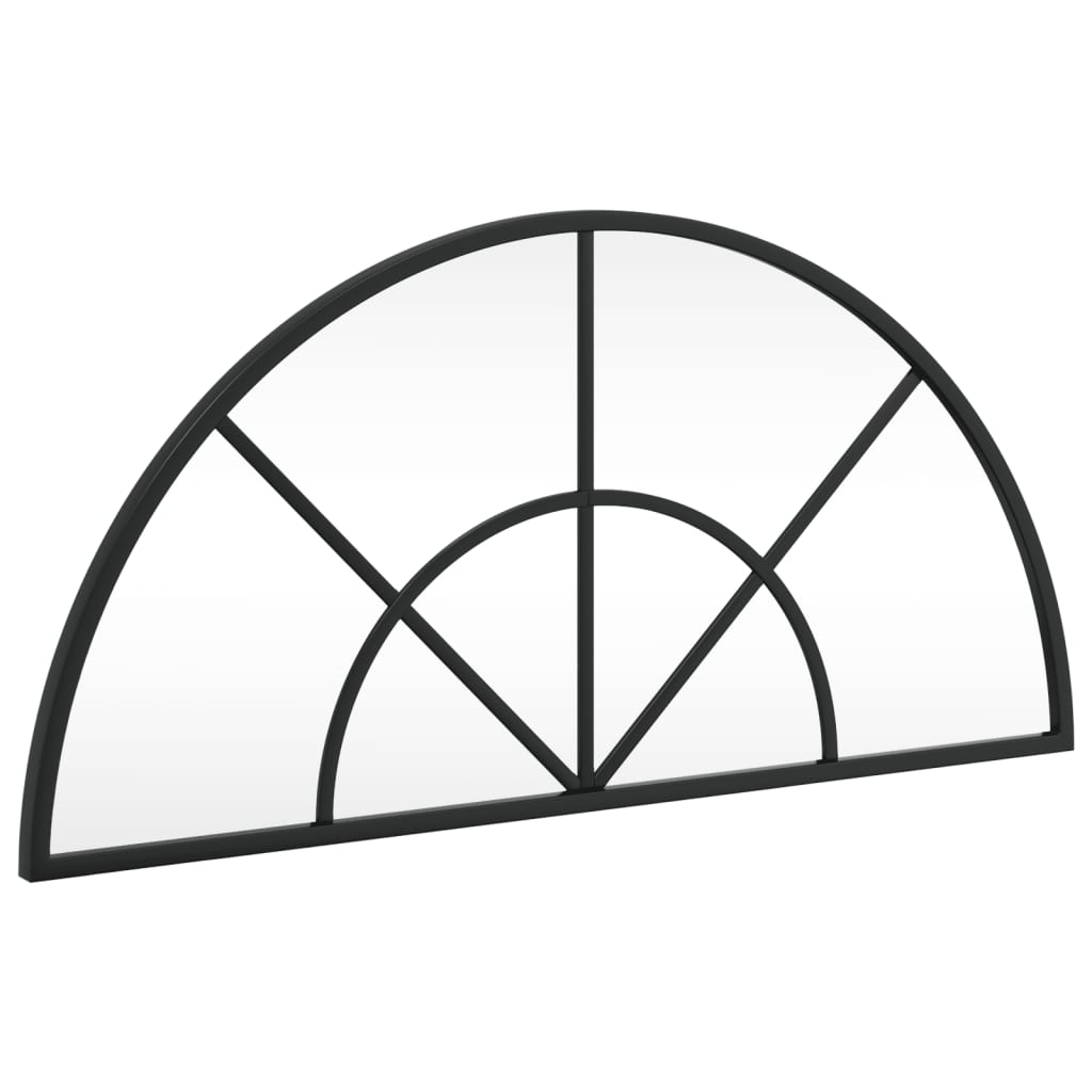 Miroir mural noir 60x30 cm arche fer - 8