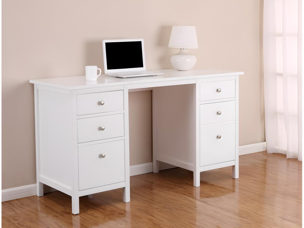 Scrivania Legno Scrivania Bianca Con Cassetti Scrivania Bianca