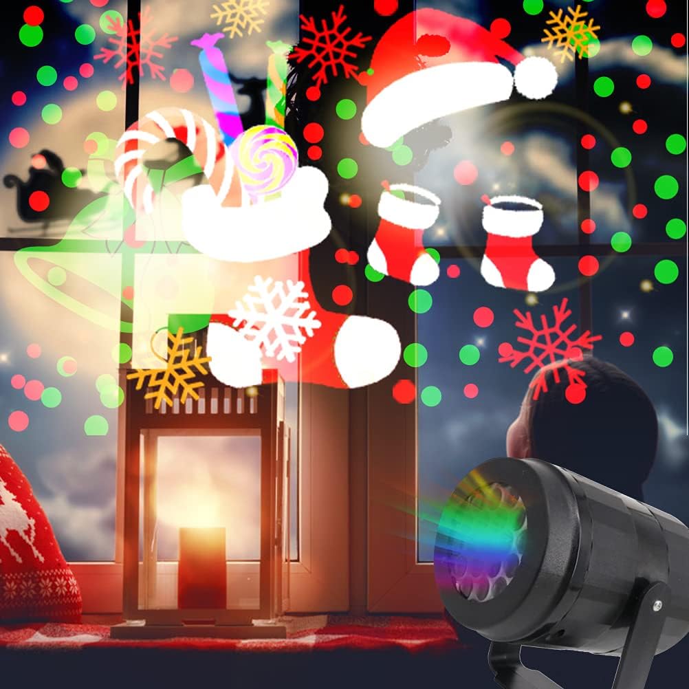 Projecteur LED de Noël étanche, idéal pour la décoration intérieure et extérieure, Noël, les fêtes et Halloween. - 5