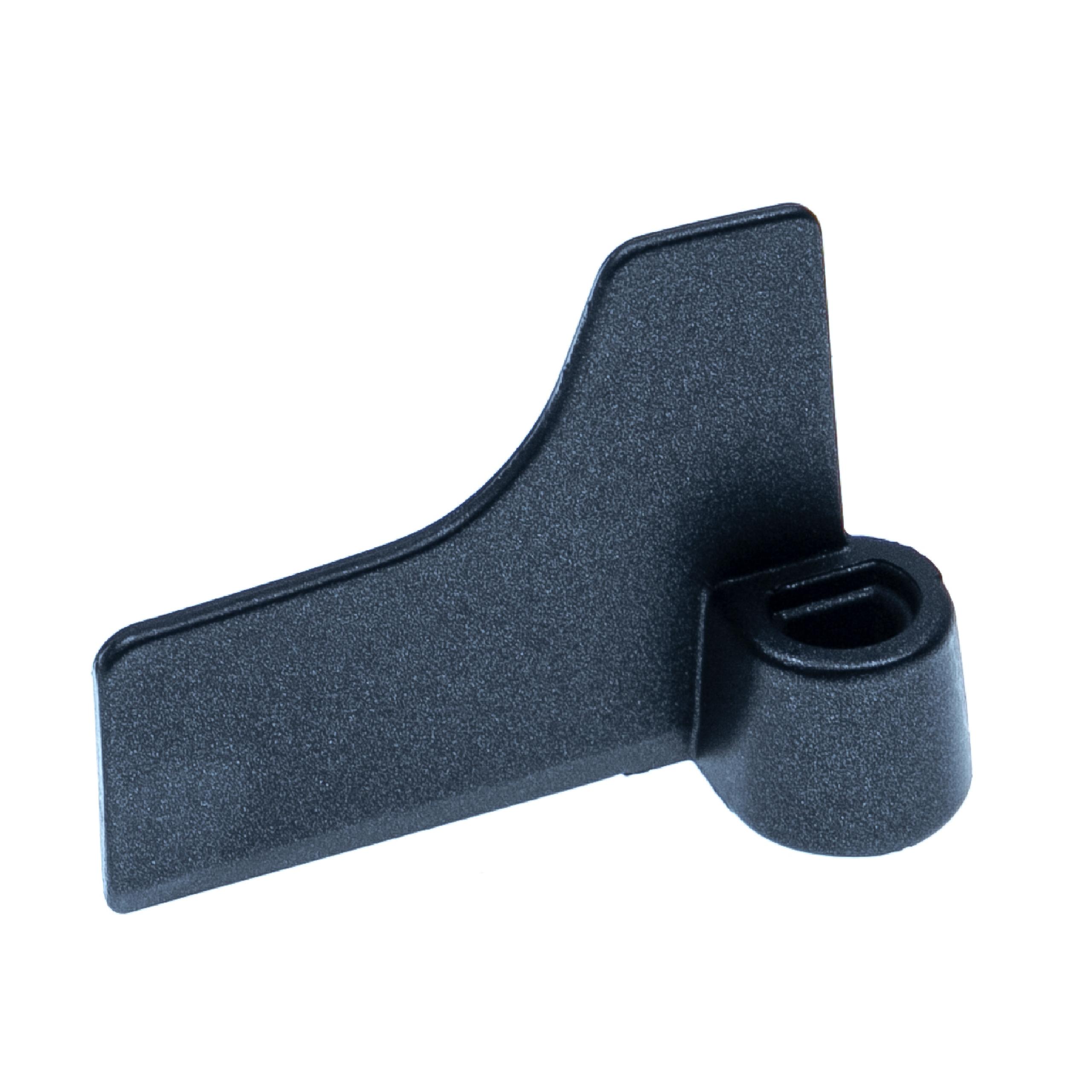 vhbw Crochet pétrisseur compatible avec Panasonic SD-RD250, SD-ZB2502, SD-ZB2502WXE machine à pain - Pale, 6,7 x 5 cm, aluminium, noir - 4