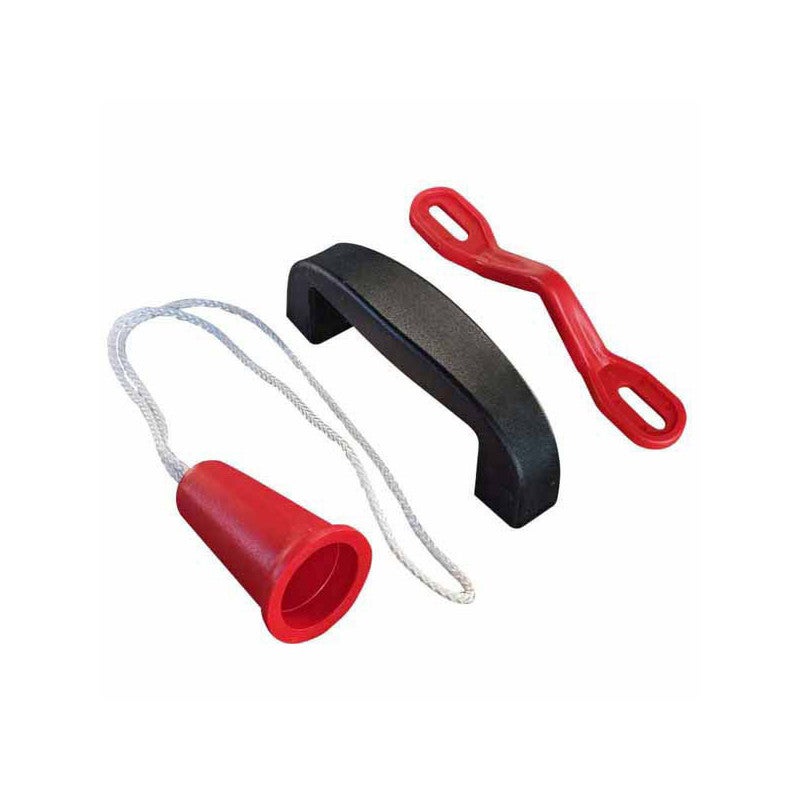 Kit Maniglia + Corda In Nylon Per Basculante Garage: Universale, Made In Italy, Facile Da Montare