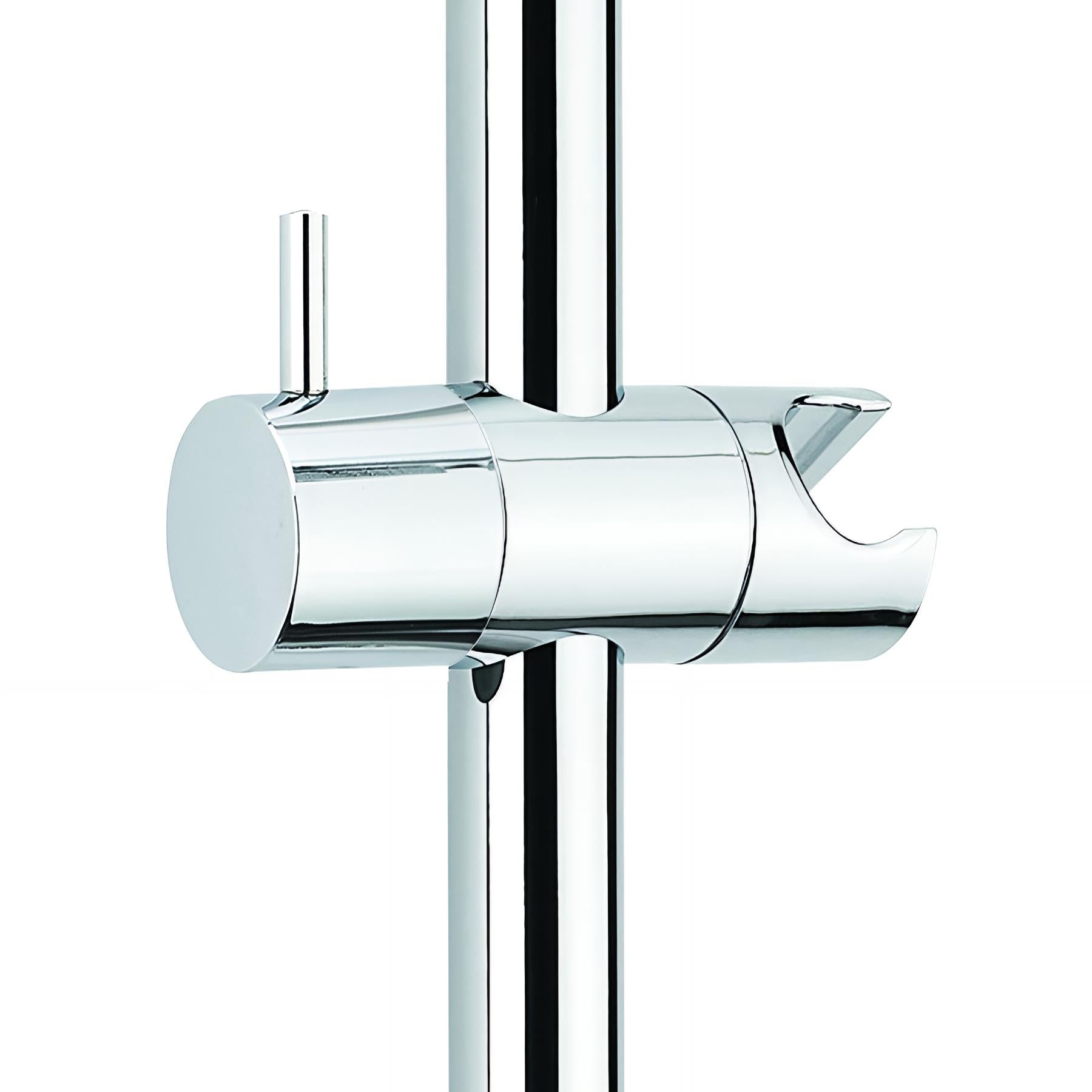 Supporto A Parete Per Asta Doccia 25 Mm - ABS Cromato