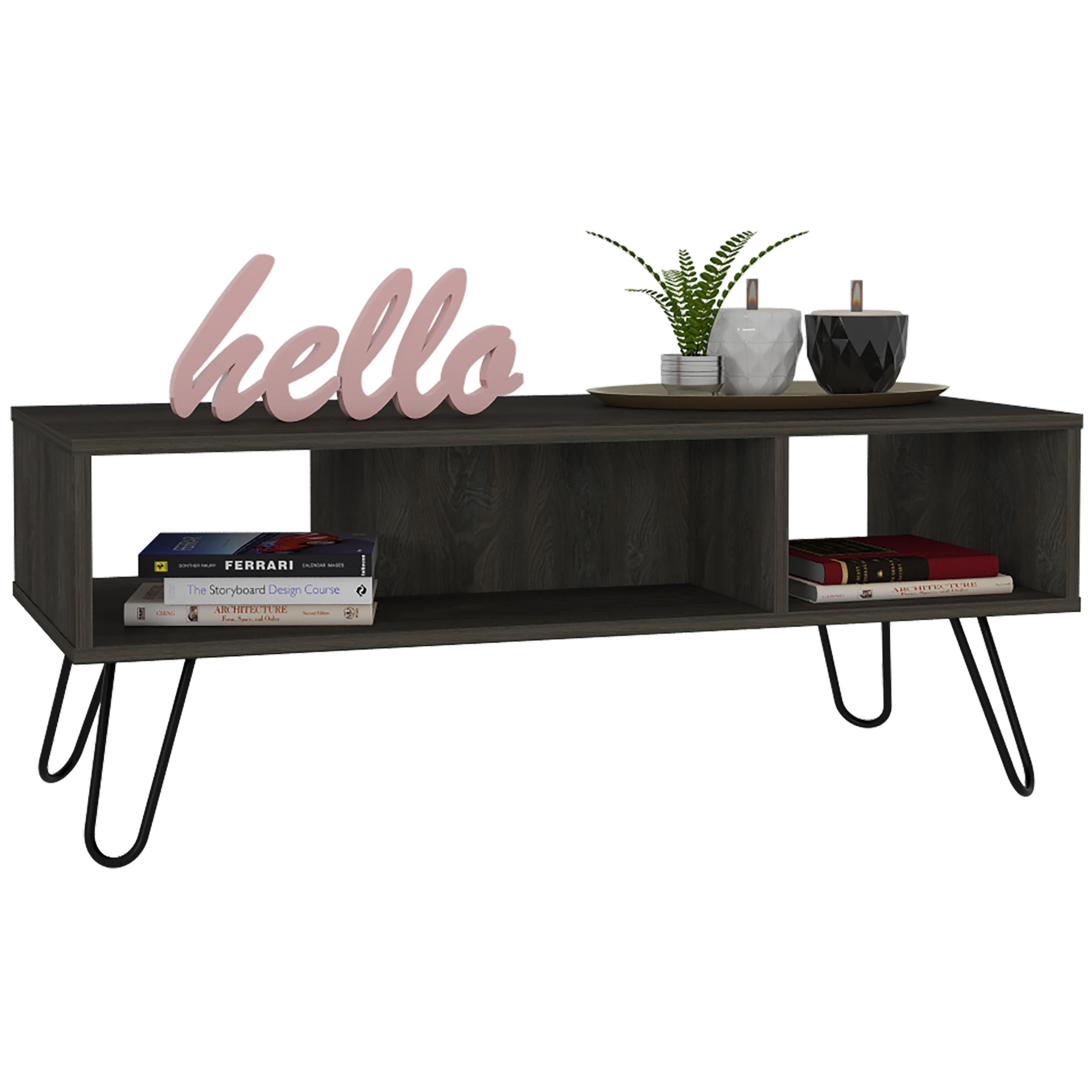 Meuble bar d'angle Oban de 180 cm avec porte-verres et porte-bouteilles ...