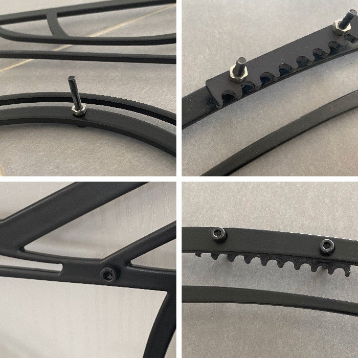 DÉCORATION MURALE EN MÉTAL - Silhouette de voiture - Golf MK1 1976 détaillée - 80 cm - Édition limitée - 4