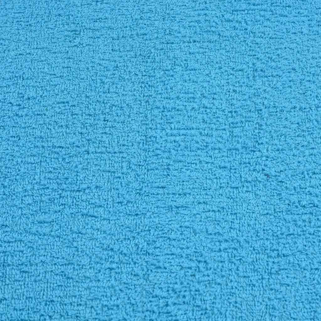 Serviettes de douche 10 pcs | Serviettes de bain turquoise 70x140cm 360g/m² 100%coton CFW756082 - 5