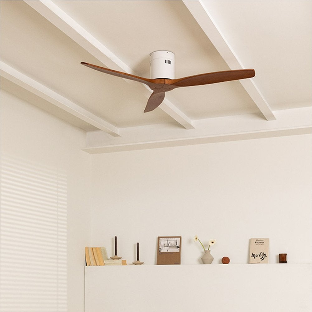 CREATE - WIND CALM NATURAL WOOD - Wentylator sufitowy 40W cichy 100% drewno -