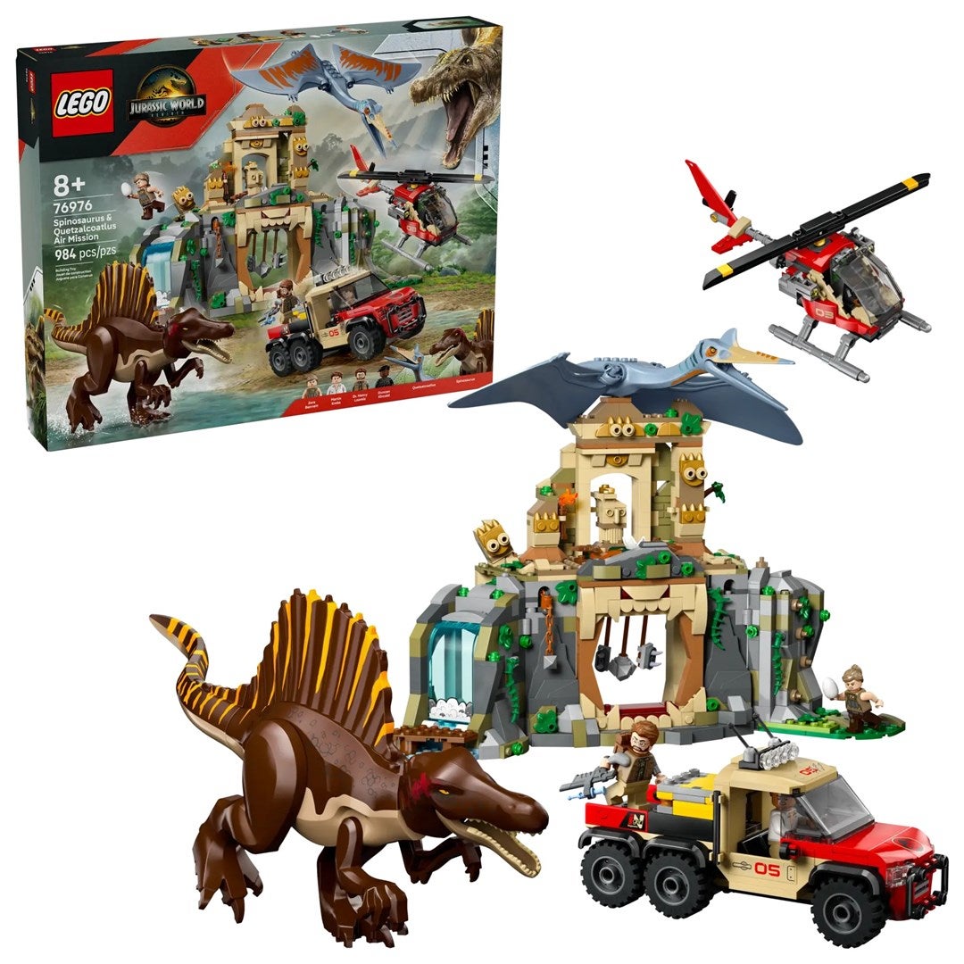Lego 76976 Jurassic World - Powietrzna misja z kecalkoatlem i spinozaurem