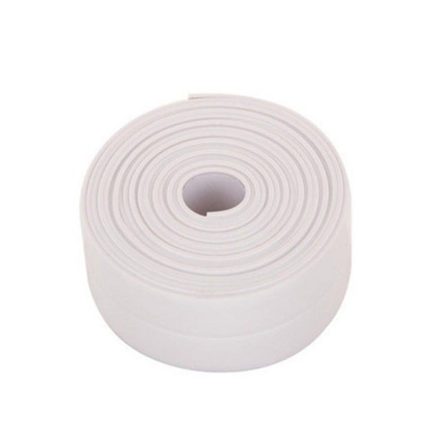 2 Rouleaux De Joint Silicone Blanc Auto-adhésif Anti-moisissure - Pour Salle De Bain