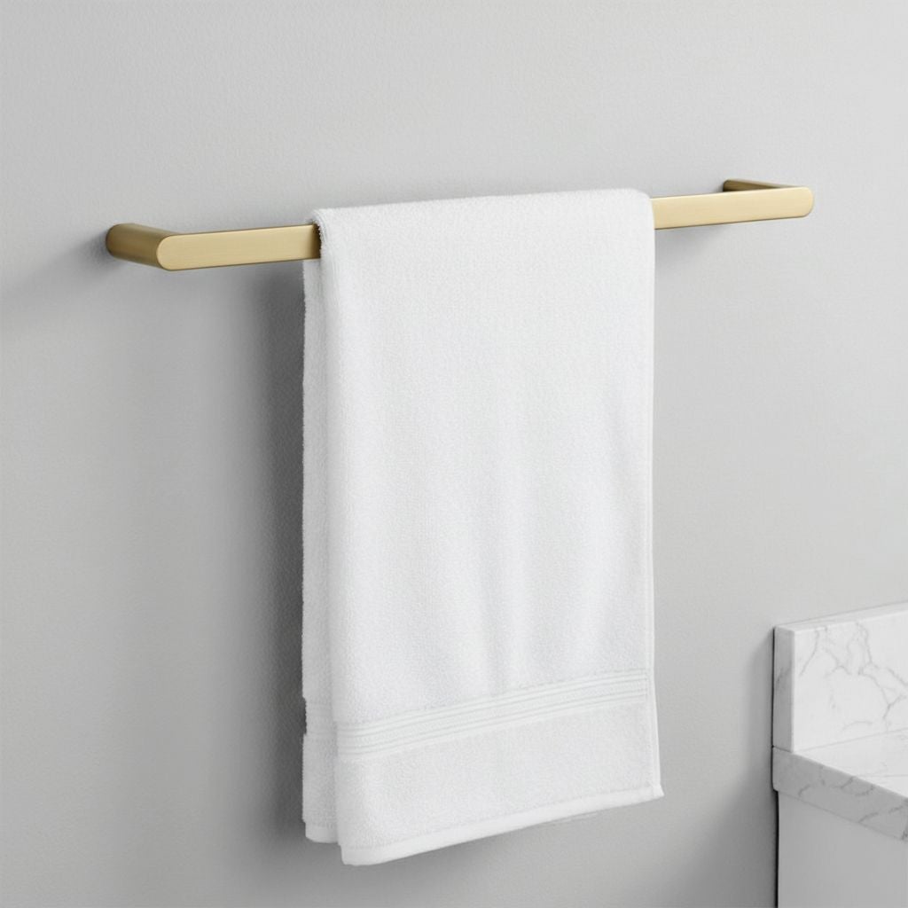 Zestaw akcesoriów łazienkowych Mati Złoty Szczotkowany 4 elementy - 4