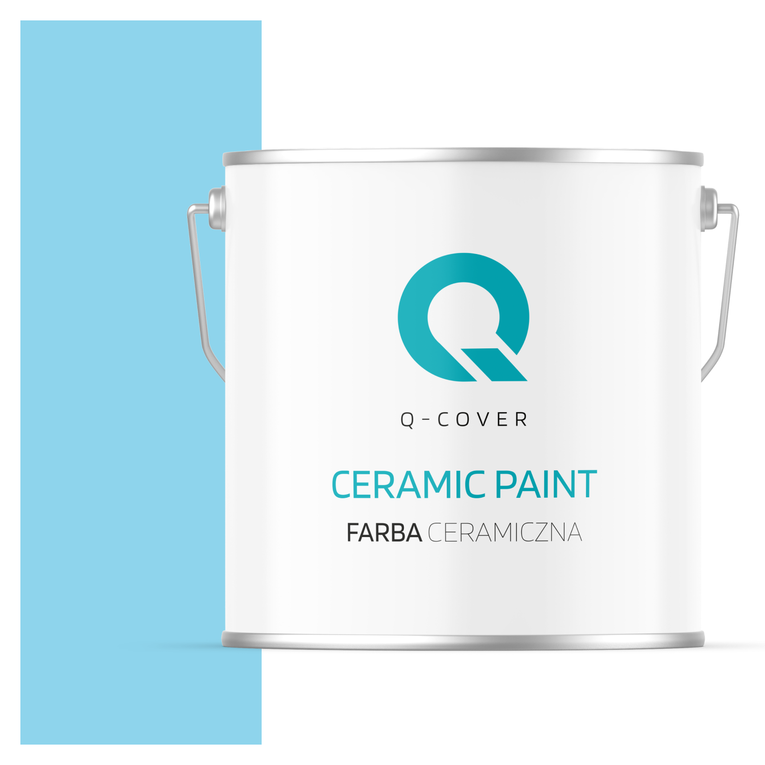 Farba Ceramiczna Do Ścian i Sufitów Q-Cover Jasny niebieski H0361 Głęboki Mat 5L