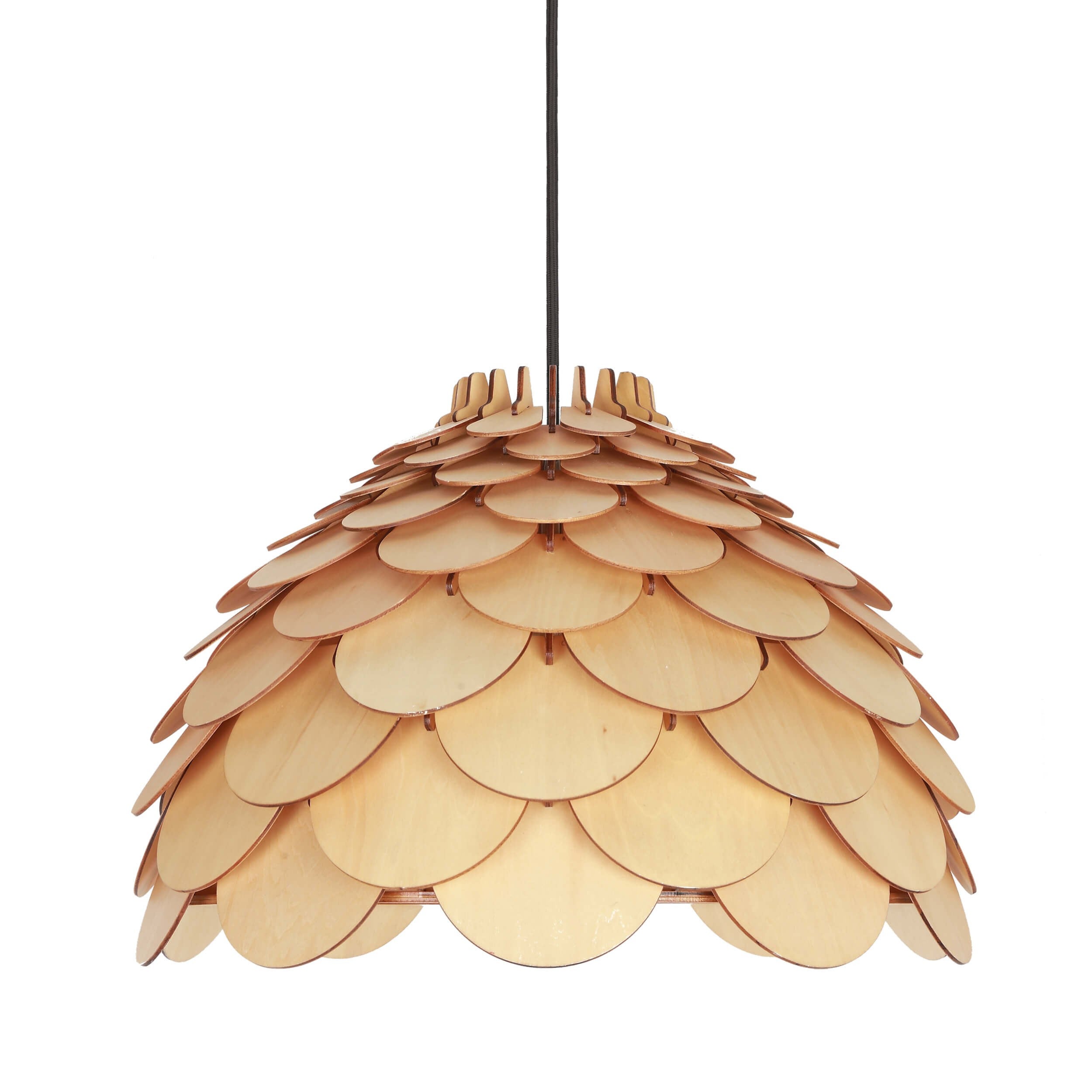 Lampa sufitowa wisząca Burgo jasne drewno 1xE27x60W wym: 120 x 35 x 35 cm metal Light Prestige
