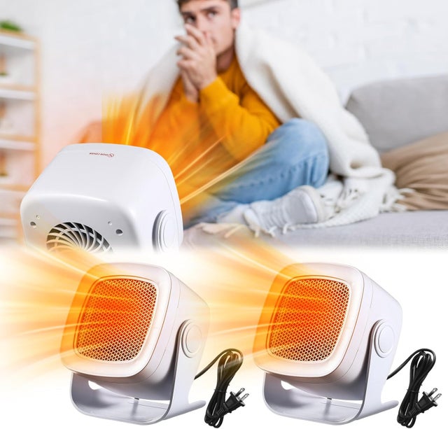 Radiateur électrique Portable EcoWarm 800W – Chauffage Compact Et Rapide, Neuf, Générique