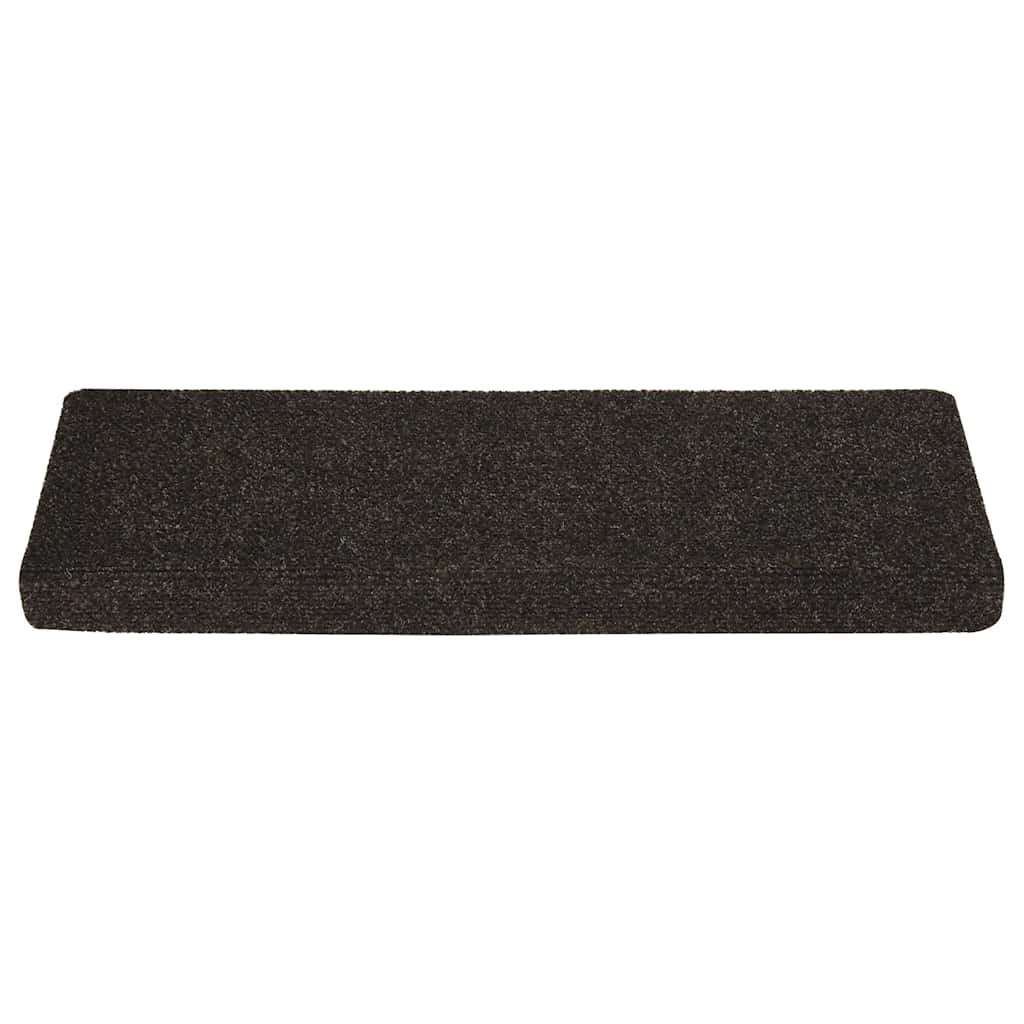 Tapis d'escalier autocollant 30 pcs | Paillasson d'escalier | Tapis de marche marron foncé 65x21x4 cm CFW953894 - 3