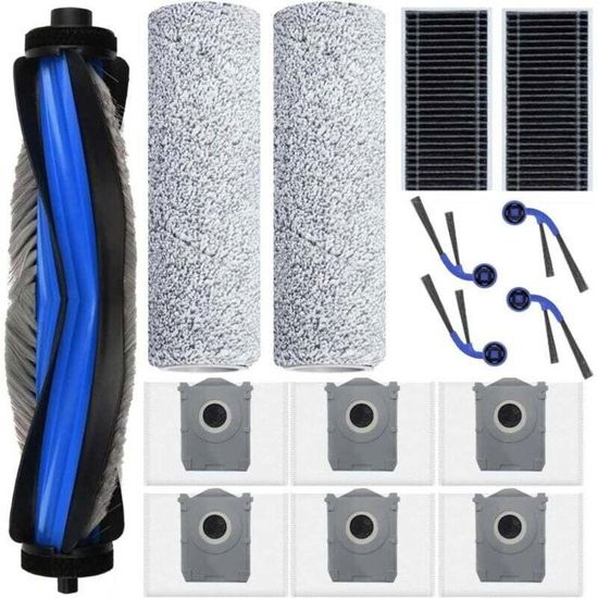 Accessoires pour Ecovacs Deebot T80 Omni, 1 brosse principale, 6 sacs à poussière, 2 chiffons de nettoyage, 2 filtres, 4 brosses - 2