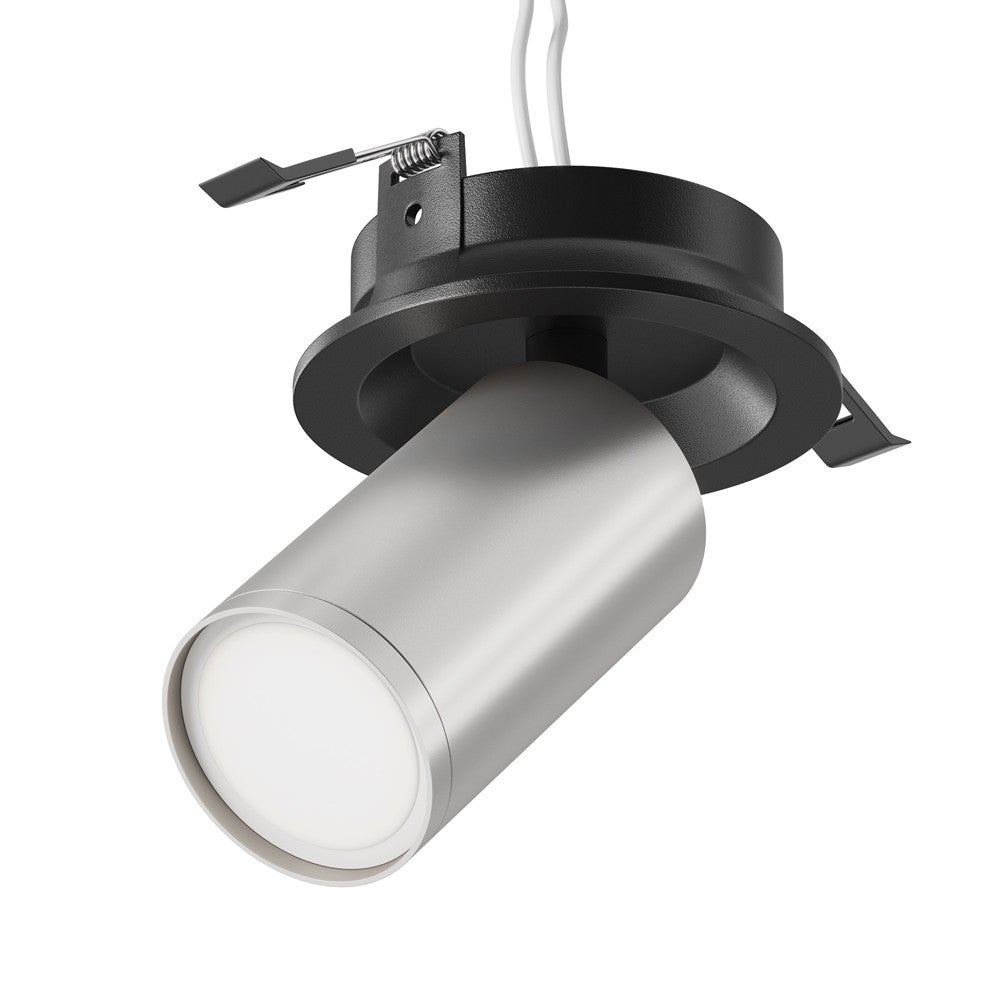 Oprawa sufitowa wpuszczana Focus S czarno-szara 1xGU10x10W okrągła ruchoma IP20 wym: 12,3 x 5,2 x 5,2 cm aluminium Maytoni