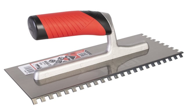 Peigne avec manche RUBIFLEX 45° ACIER 28 cm RUBI - 6 x 6 mm