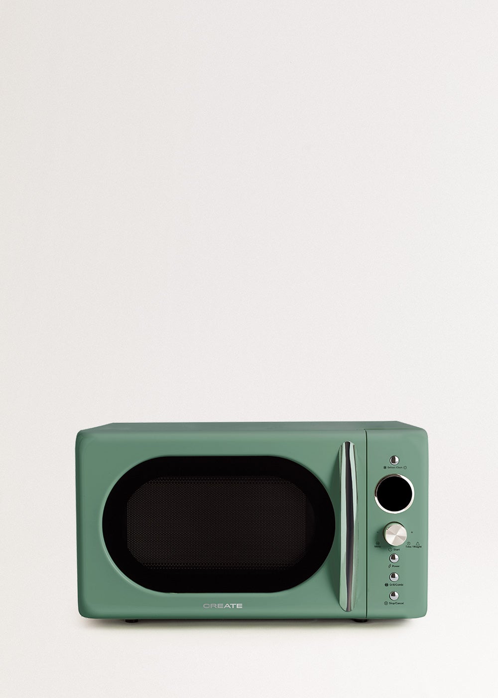 CREATE - MICROWAVE RETRO - Micro-ondes 20L gril numérique 900W- Sauge - 6